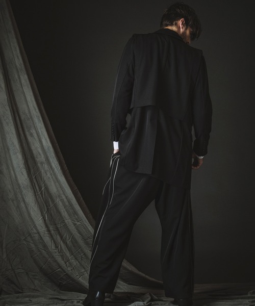 NO ID.（ノーアイディ）の「【NO ID.】Docking Zip Chester Jacket / ドッキング ジップ チェスター ジャケット（チェスターコート・メンズ・その他23/ブラック・1/2）」の20枚目の写真