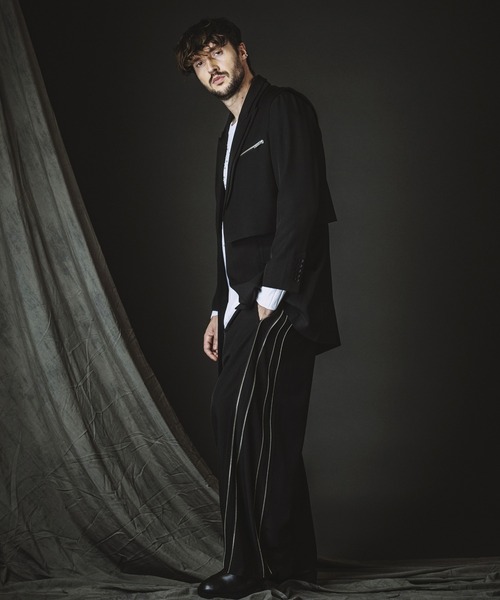 NO ID.（ノーアイディ）の「【NO ID.】Docking Zip Chester Jacket / ドッキング ジップ チェスター ジャケット（チェスターコート・メンズ・その他23/ブラック・1/2）」の22枚目の写真