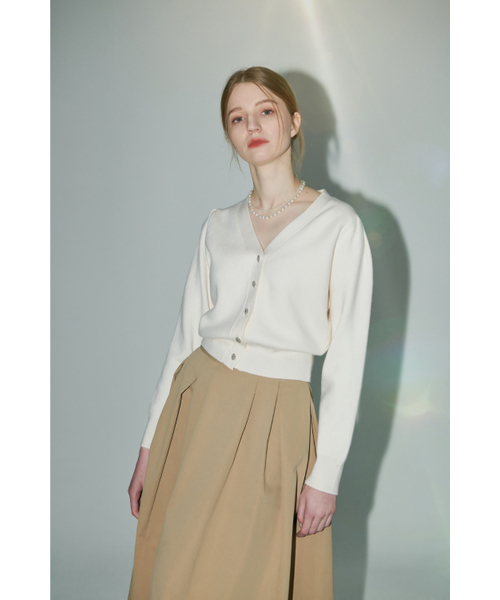 LAUTREDE MIN(ロートルドミン)の「Lautre de min shine Ivory knit cardigan(カーディガン/ボレロ・レディース・アイボリー・FREE)」の1枚目の写真