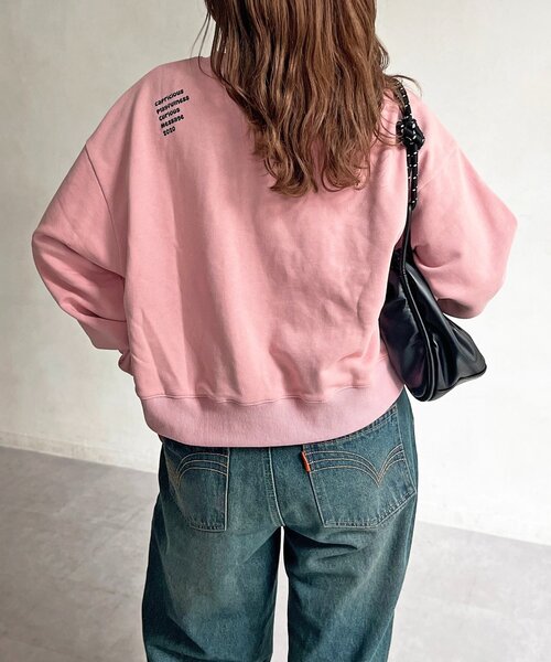 CPCM(シーピーシーエム)の「CPCMロゴ刺繍裏毛プルオーバー(スウェット・レディース・ピンク/グレー/チャコールグレー・SMALL/MEDIUM)」の16枚目の写真