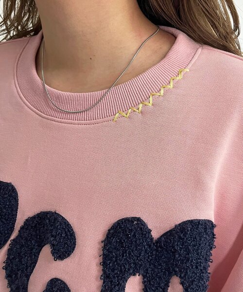 CPCM(シーピーシーエム)の「CPCMロゴ刺繍裏毛プルオーバー(スウェット・レディース・ピンク/グレー/チャコールグレー・SMALL/MEDIUM)」の20枚目の写真