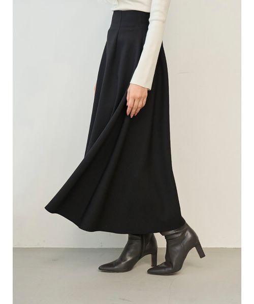 【完売品】Snidel ライトボンディングフレアスカート ブラック SNIDEL（スナイデル）の「ライトボンディングフレアスカート（スカート