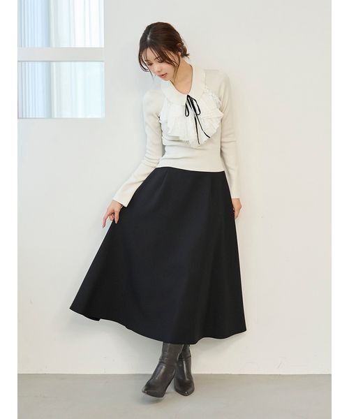 SNIDEL フレアスカート セール】ライトボンディングフレアスカート（スカート）｜SNIDEL