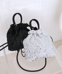 COLDE | スパンコール2way巾着トートバッグ【詳細動画あり】(トートバッグ)