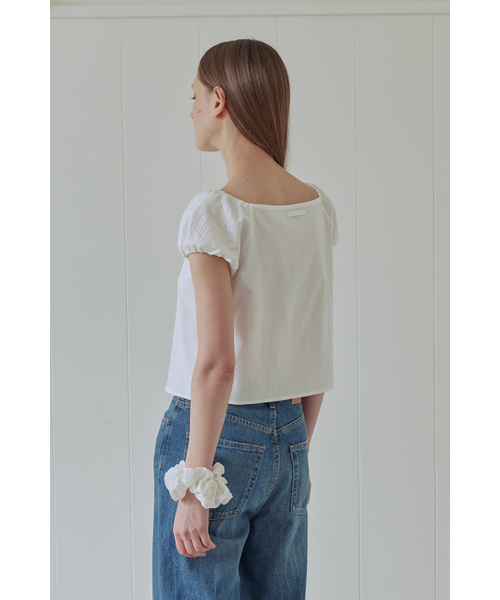 AFTERHOURS(アフターアワーズ)の「BUTTON UP PUFF BLOUSE (WHITE)(シャツ/ブラウス・レディース・その他・FREE)」の5枚目の写真