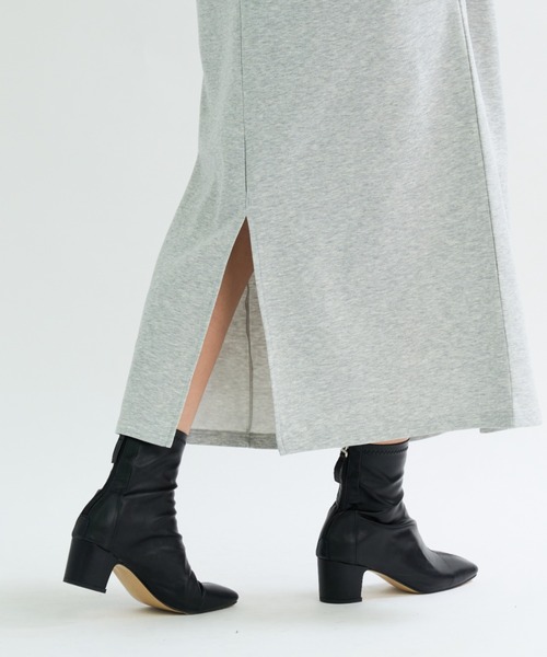 A.D.C.L.（エーディーシーエル）の「ハーフジップ ダンボールニット ロングワンピース（ワンピース・レディース・杢グレー/ブラック・M/L）」の17枚目の写真