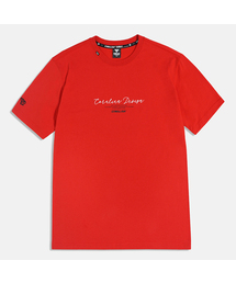CORALIAN（コラリアン）の「ランオフ ラグビー 半袖 コットン Tシャツ レッド（Tシャツ/カットソー）」