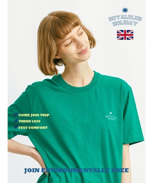 ROYAL CLUB HOLIDAY（ロイヤルクラブホリデー）の「RCHロゴ半袖Tシャツグリーン（Tシャツ/カットソー・レディース・グリーン・MEDIUM/LARGE/X-LARGE）」の3枚目の写真