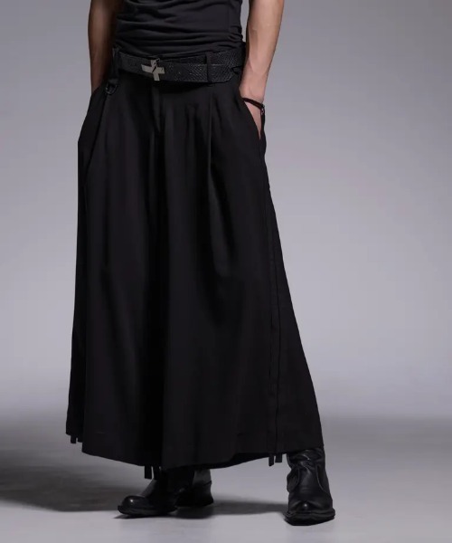 Kiryuyrik/キリュウキリュウ/Sharring Wide Tuck Slacks  