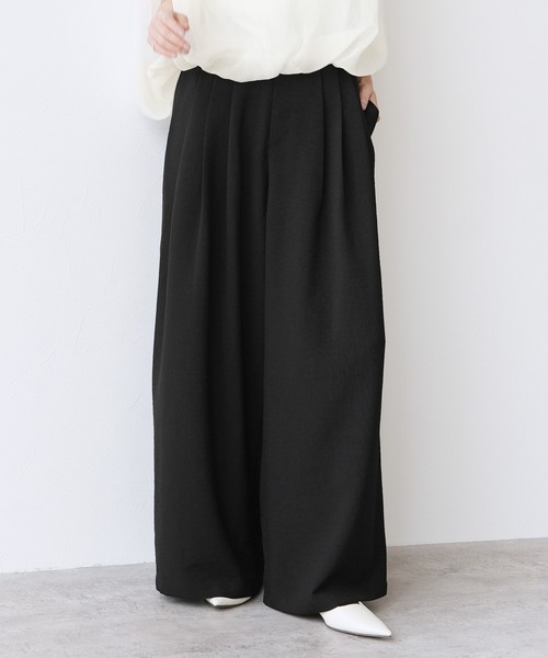 Yeoun(ヨウン)の「リネンライクワイドパンツ【セットアップ対応】(その他パンツ・レディース・ベージュ/アイボリー/ブラック・FREE)」の20枚目の写真
