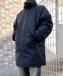 NYLAUS | 【Nylaus】モンスターパーカー 中綿ジャケット ミリタリーコート 中綿コート フード収納可 スタンドカラー ユニセックス(ダウンジャケット/コート)