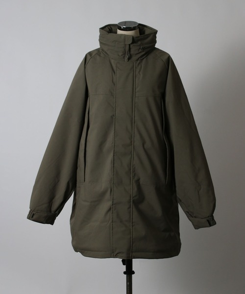 NYLAUS（ナイラス）の「【Nylaus】モンスターパーカー 中綿ジャケット ミリタリーコート 中綿コート フード収納可 スタンドカラー ユニセックス（ダウンジャケット/コート・メンズ・カーキ/ブラック・M/L）」の10枚目の写真