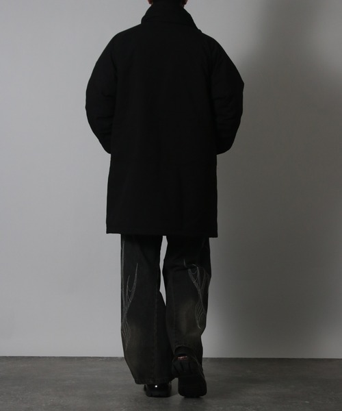 NYLAUS（ナイラス）の「【Nylaus】モンスターパーカー 中綿ジャケット ミリタリーコート 中綿コート フード収納可 スタンドカラー ユニセックス（ダウンジャケット/コート・メンズ・カーキ/ブラック・M/L）」の22枚目の写真