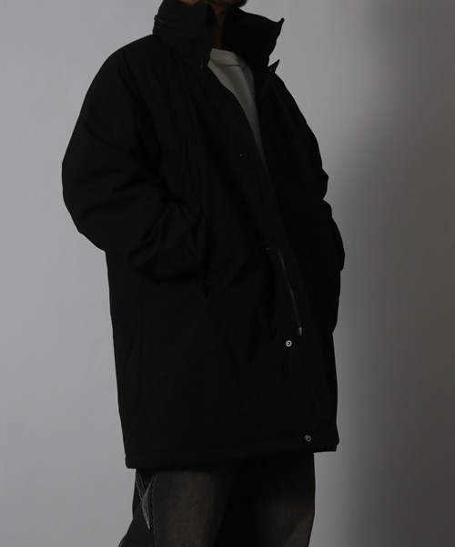 NYLAUS（ナイラス）の「【Nylaus】モンスターパーカー 中綿ジャケット ミリタリーコート 中綿コート フード収納可 スタンドカラー ユニセックス（ダウンジャケット/コート・メンズ・カーキ/ブラック・M/L）」の15枚目の写真