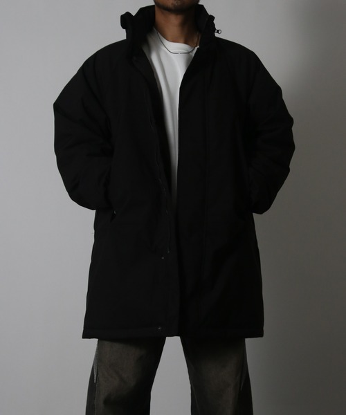 NYLAUS（ナイラス）の「【Nylaus】モンスターパーカー 中綿ジャケット ミリタリーコート 中綿コート フード収納可 スタンドカラー ユニセックス（ダウンジャケット/コート・メンズ・カーキ/ブラック・M/L）」の14枚目の写真