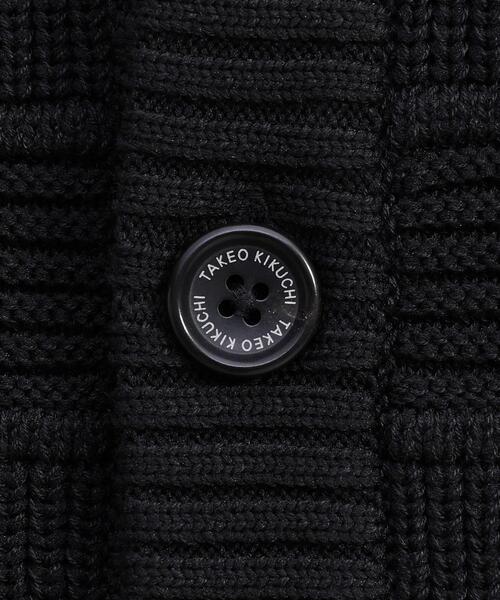 TAKEO KIKUCHI(タケオキクチ)の「畦編みチェック ニットカーディガン(カーディガン/ボレロ・メンズ・ライトグレー/ブラック・02/03/04)」の15枚目の写真