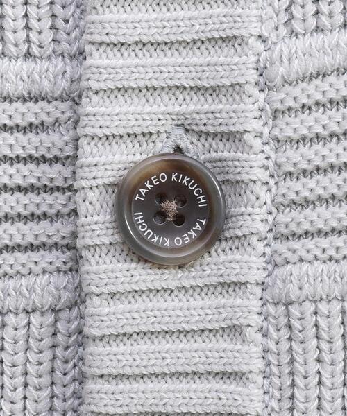 TAKEO KIKUCHI(タケオキクチ)の「畦編みチェック ニットカーディガン(カーディガン/ボレロ・メンズ・ライトグレー/ブラック・02/03/04)」の19枚目の写真