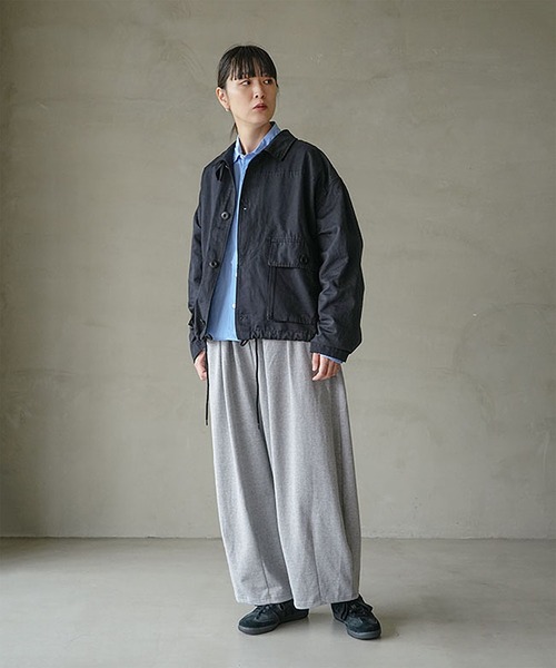 SOLAMONAT(ソラモナ)の「ペンネ天竺 バルーンパンツ(その他パンツ・レディース・チャコールグレー/ブラック/ブラウン/杢グレー・M)」の3枚目の写真