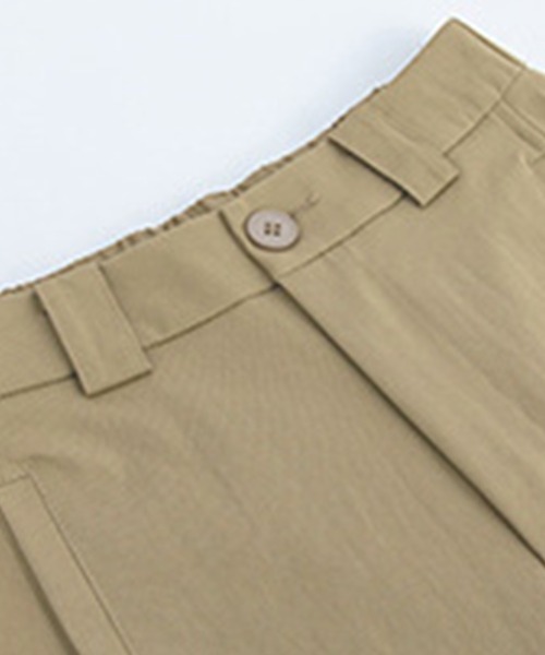 DAY CLOSET(デイ クローゼット)の「【大きいサイズ有/バックゴム有】きれいめタックインカーブシルエットワイドパンツ レディース(その他パンツ・レディース・ベージュ系その他/ホワイト/ネイビー・S/XL/M/L)」の11枚目の写真