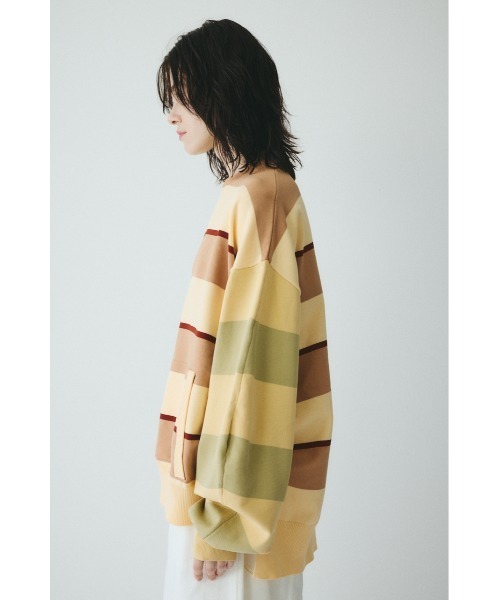 HeRIN.CYE（ヘリンドットサイ）の「Border boy knit tops　　ボーダーボーイニットトップス（ニット/セーター・レディース・ベージュ系その他/ブルー系その他・FREE）」の4枚目の写真