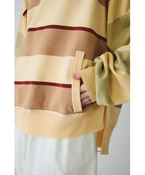 HeRIN.CYE（ヘリンドットサイ）の「Border boy knit tops　　ボーダーボーイニットトップス（ニット/セーター・レディース・ベージュ系その他/ブルー系その他・FREE）」の8枚目の写真