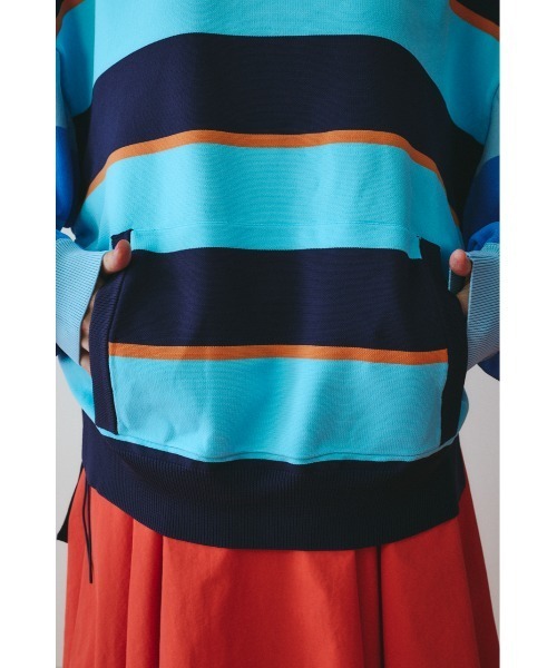 HeRIN.CYE（ヘリンドットサイ）の「Border boy knit tops　　ボーダーボーイニットトップス（ニット/セーター・レディース・ベージュ系その他/ブルー系その他・FREE）」の16枚目の写真