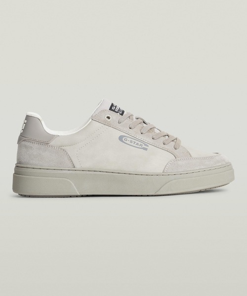 G-STAR(ジースター)の「Straker Nub Sneakers/レースアップヌバックロゴスニーカー(スニーカー・メンズ・グレー/ブラック・42/41/40/43)」の6枚目の写真