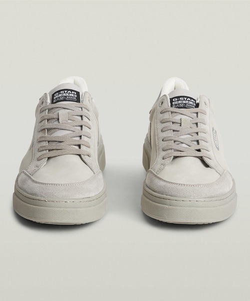 G-STAR(ジースター)の「Straker Nub Sneakers/レースアップヌバックロゴスニーカー(スニーカー・メンズ・グレー/ブラック・42/41/40/43)」の7枚目の写真