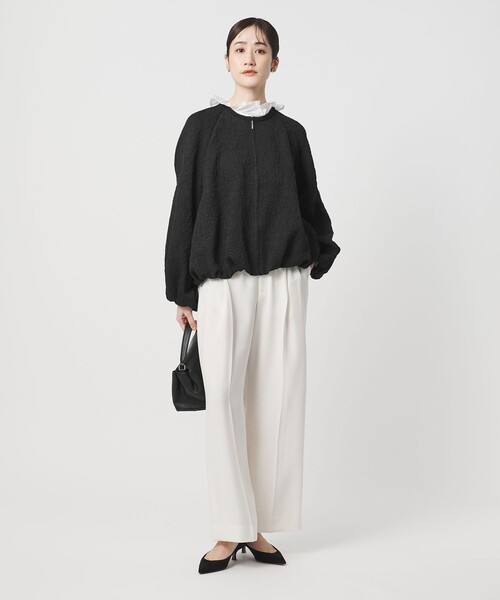 UNITED ARROWS（ユナイテッドアローズ）の「ジャガード ブルゾン（ブルゾン・レディース・ブラック/ホワイト・38/36）」の5枚目の写真