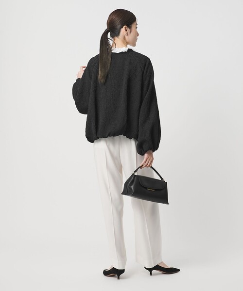 UNITED ARROWS（ユナイテッドアローズ）の「ジャガード ブルゾン（ブルゾン・レディース・ブラック/ホワイト・38/36）」の6枚目の写真