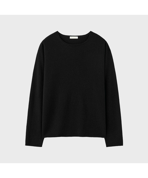 SUARE（スアレ）の「カシミヤウールオーバーサイズスリーブニット - 4カラー（ニット/セーター・メンズ・アッシュグレー/ブラック/アイボリー/ブルーグレー・FREE）」の3枚目の写真