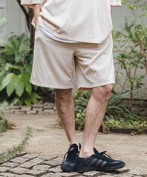 CAMBIO（カンビオ）の「mp14472- Cable Jacquard Tricot Short Pants トリコットショートパンツ(S63026cmb)（その他パンツ・メンズ・ブラウン/ライトベージュ/ブラック・L/M/S）」の3枚目の写真