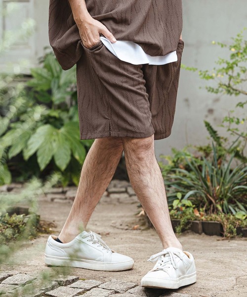 CAMBIO（カンビオ）の「mp14472- Cable Jacquard Tricot Short Pants トリコットショートパンツ(S63026cmb)（その他パンツ・メンズ・ブラウン/ライトベージュ/ブラック・L/M/S）」の14枚目の写真