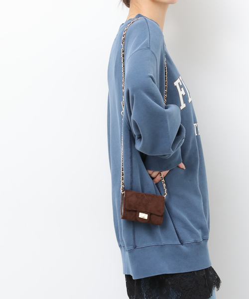 VELETTO（ベレット）の「【VELETTO/ヴェレット】キルティングチェーンミニバッグ（ショルダーバッグ・レディース・ブラウン・FREE）」の4枚目の写真