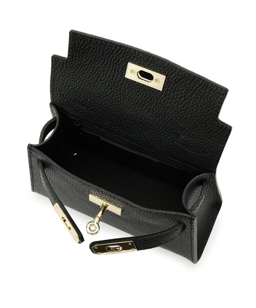 AULENTTI（オウレンティ）の「AULENTTI（オウレンティ）金具ベルト付きバッグ（ショルダーバッグ・レディース・ブラック/ベージュ・00）」の14枚目の写真