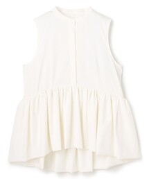 uncrave　アンクレイヴ　コットン　スタンドカラー ブラウス　白　シャツ uncrave｜アンクレイヴ（レディース）のシャツ/ブラウス（ホワイト