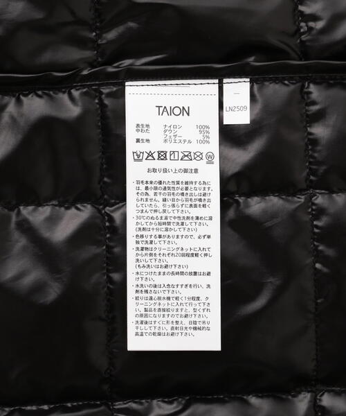 TAION(タイオン)の「TAION/タイオン/V NECK DOWN VEST(ダウンベスト・メンズ・チャコールグレー/ブラック・XL/M/L)」の12枚目の写真