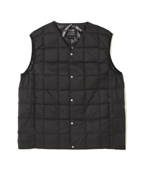 TAION(タイオン)の「TAION/タイオン/V NECK DOWN VEST(ダウンベスト・メンズ・チャコールグレー/ブラック・XL/M/L)」の2枚目の写真