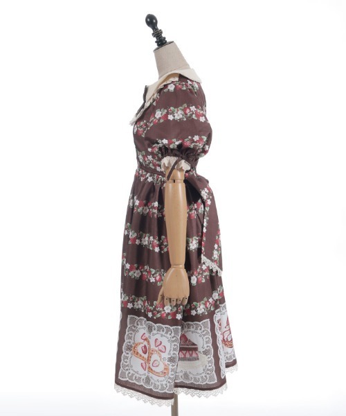 chalmiere シャルミエール ベイクドベリーワンピース茶 ベイクドベリー