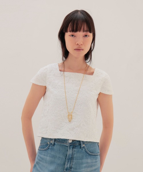 【新品】TSURU BY MARIKO OIKAWA Entrechat TSURU by Mariko Oikawa / Entrechat(レースコンパクトトップス BL
