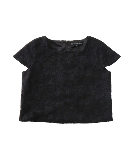 TSURU By MARIKO OIKAWA ３４号 黒 レース 半袖トップス セール】TSURU by Mariko Oikawa / Entrechat(レースコンパクト