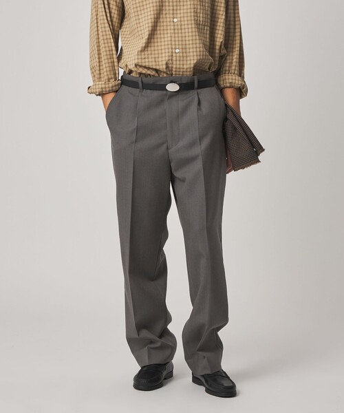 Steven Alan＞ ウール オックスフォード アウト ワンプリーツ