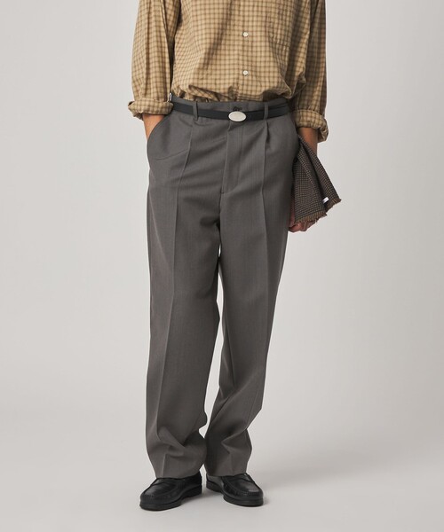 Steven Alan＞ ウール オックスフォード アウト ワンプリーツ