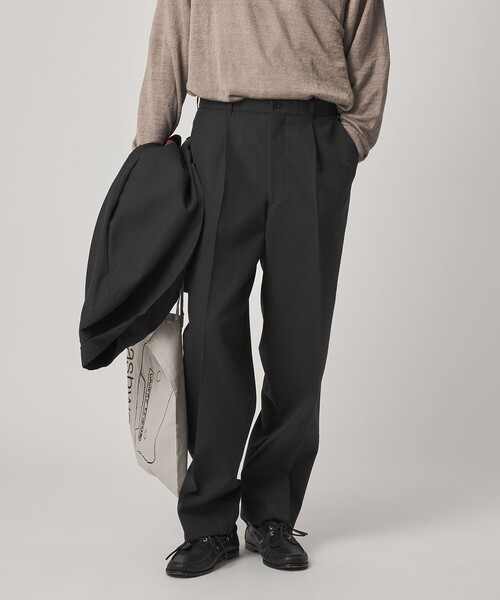 Steven Alan（スティーブンアラン）の「＜Steven Alan＞ ウール オックスフォード アウト ワンプリーツ スラックス（スラックス・メンズ・ブラック/グレー・XL/L/M/S）」の5枚目の写真