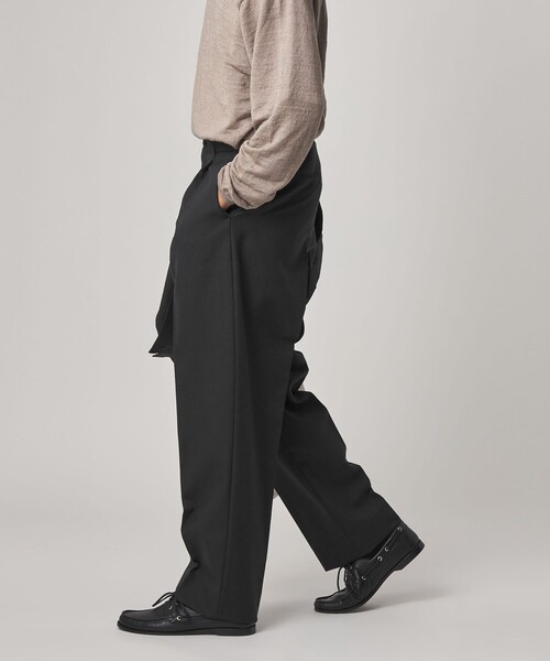 Steven Alan（スティーブンアラン）の「＜Steven Alan＞ ウール オックスフォード アウト ワンプリーツ スラックス（スラックス・メンズ・ブラック/グレー・XL/L/M/S）」の6枚目の写真