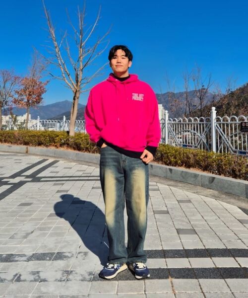 ACSHI(アクシ)の「ルーズウォッシュバルーンフィットワイドデニムパンツユニセックス(イエローブルー)(デニムパンツ・メンズ・その他・S/XL/XS/XXL/M/L)」の12枚目の写真
