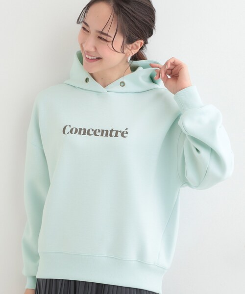 SHOO・LA・RUE(シューラルー)の「【S-LL/なめらかタッチ】選べる3柄 ロゴ入りプルパーカ(パーカー・レディース・サックスブルー系2/チャコールグレー/グレー系・01/02/04/03)」の3枚目の写真