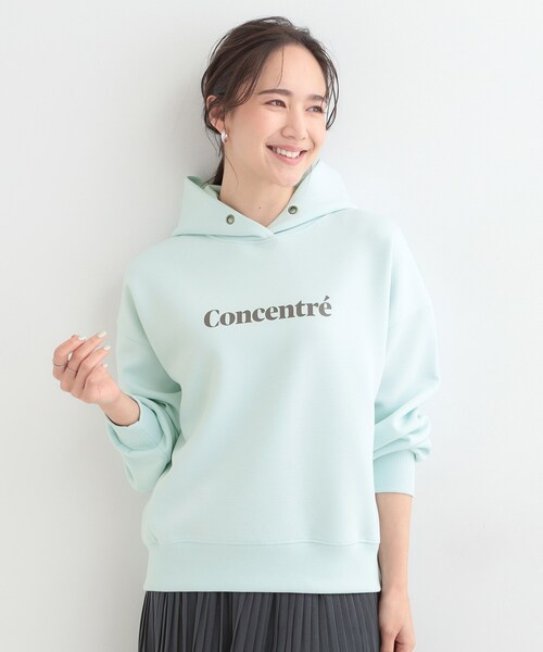 SHOO・LA・RUE(シューラルー)の「【S-LL/なめらかタッチ】選べる3柄 ロゴ入りプルパーカ(パーカー・レディース・サックスブルー系2/チャコールグレー/グレー系・01/02/04/03)」の12枚目の写真