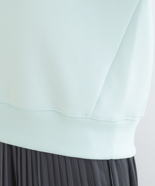 SHOO・LA・RUE（シューラルー）の「【セットアップ可/S-LL/なめらかタッチ】選べる3柄 ロゴ入りプルパーカ（パーカー・レディース・サックスブルー系2/チャコールグレー/グレー系・01/02/04/03）」の10枚目の写真