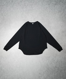 【69】天竺 ラグラン袖リブロングスリーブTシャツ